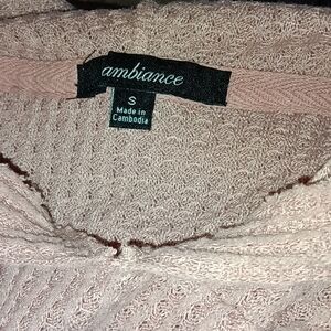 Ambiance Pink Textured Sweater
